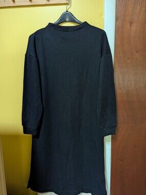 Uniqlo Cozy black Sweatshirt Dress